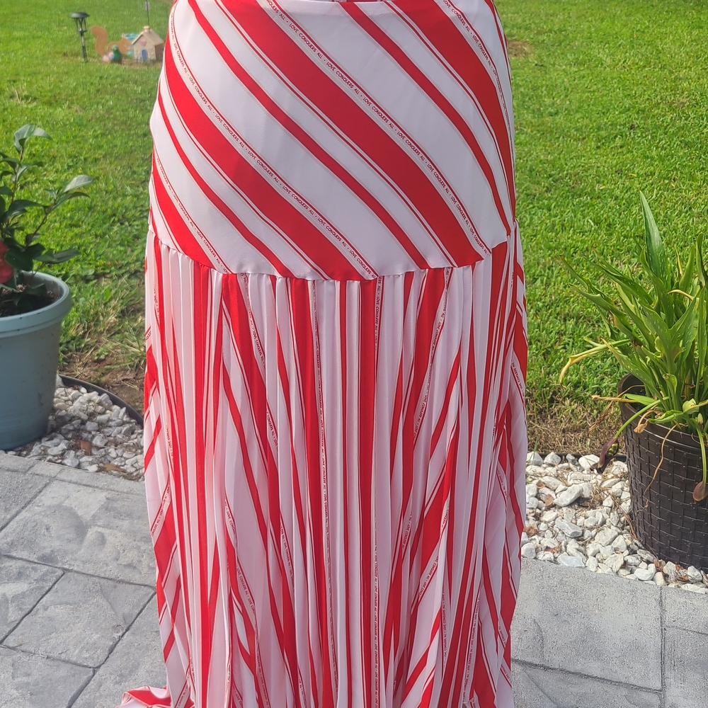 New York & Company Vibrant Striped Maxi Skirt